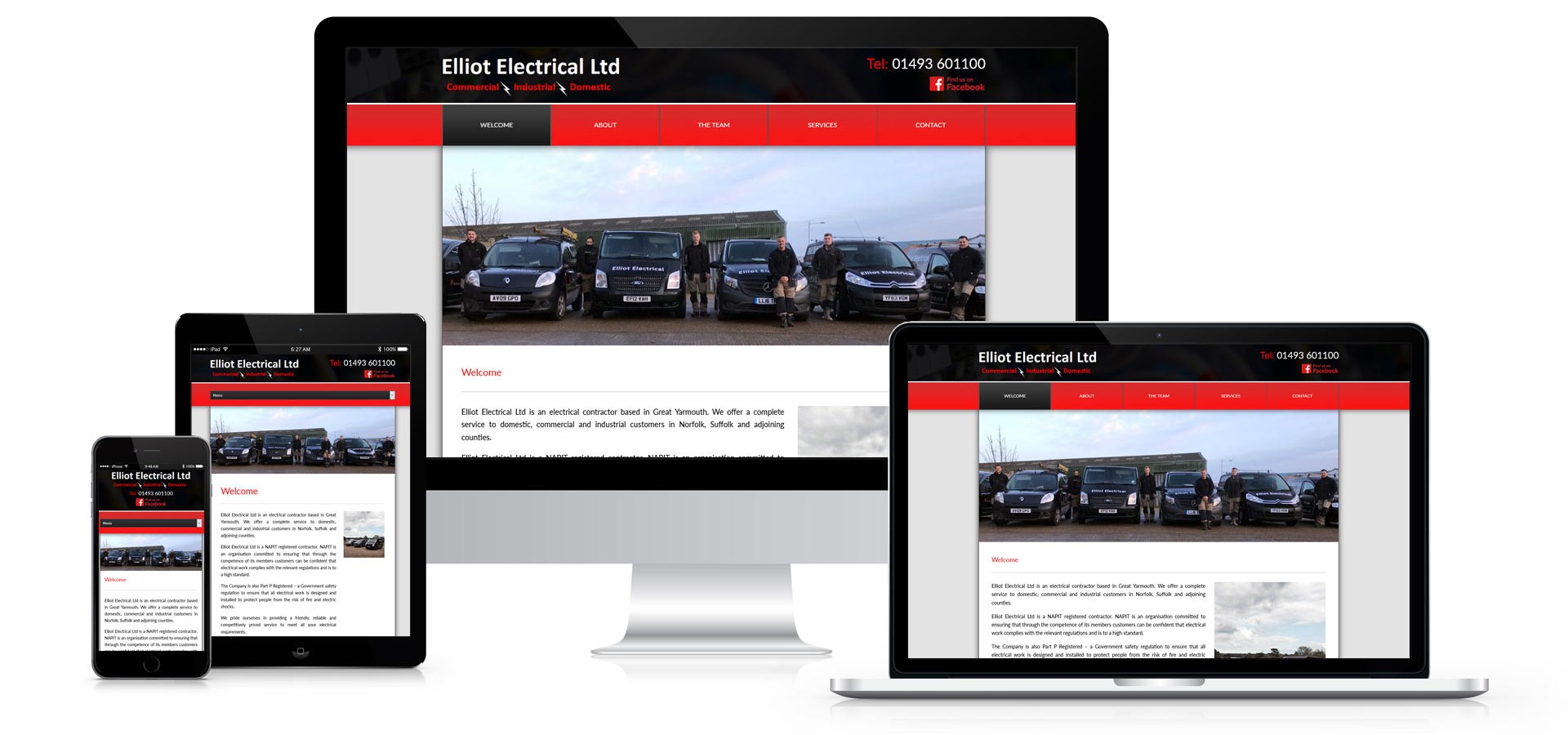 Elliot Electrical Limited - Responsive Website Design