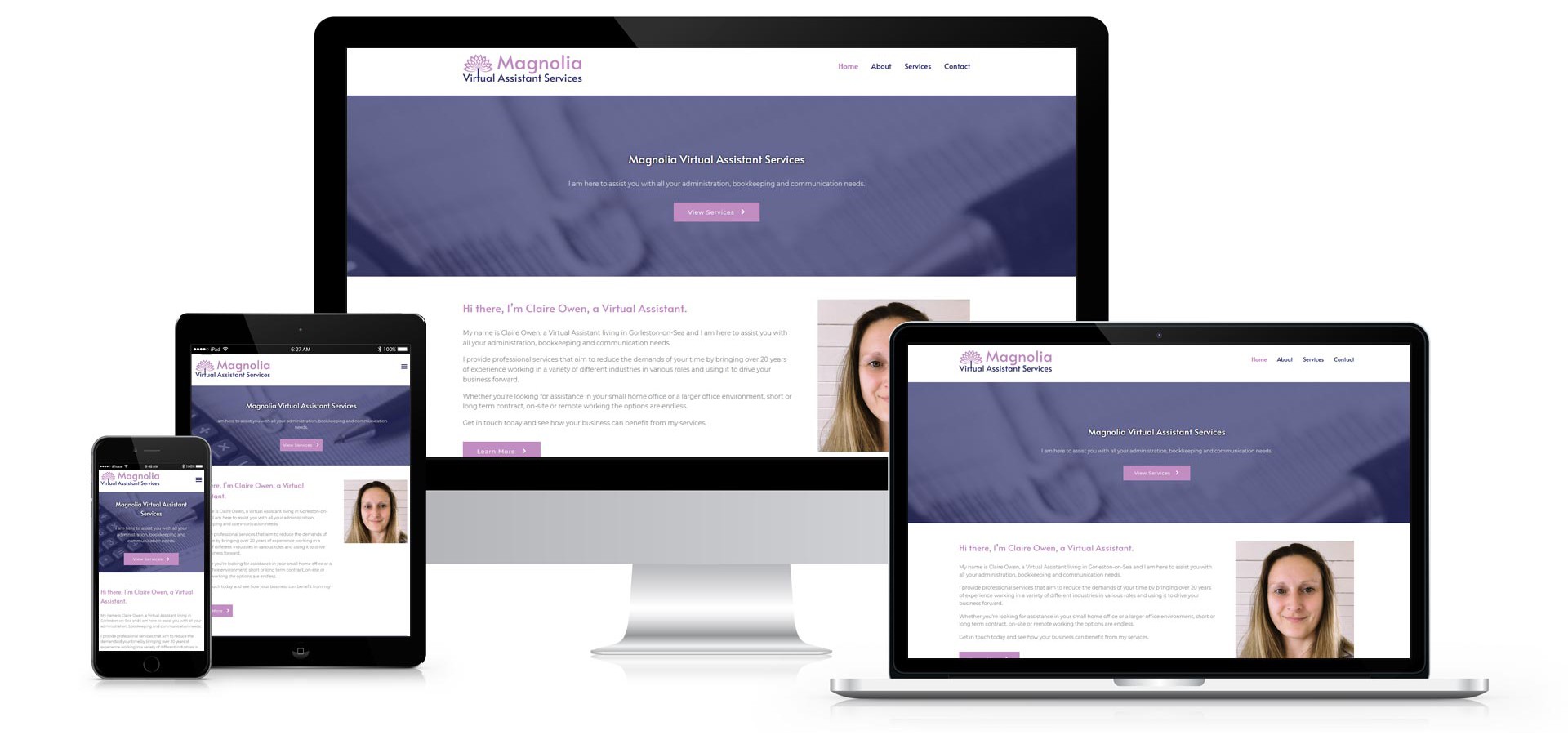 Magnolia Virtual Assistant Services - Responsive Website Design