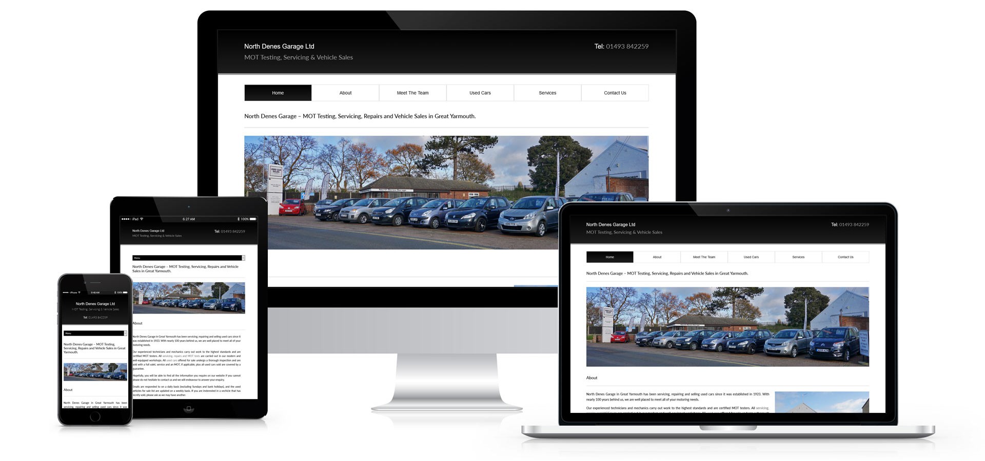 North Denes Garage - Website Design