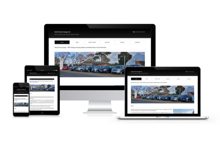 North Denes Garage - Website Design