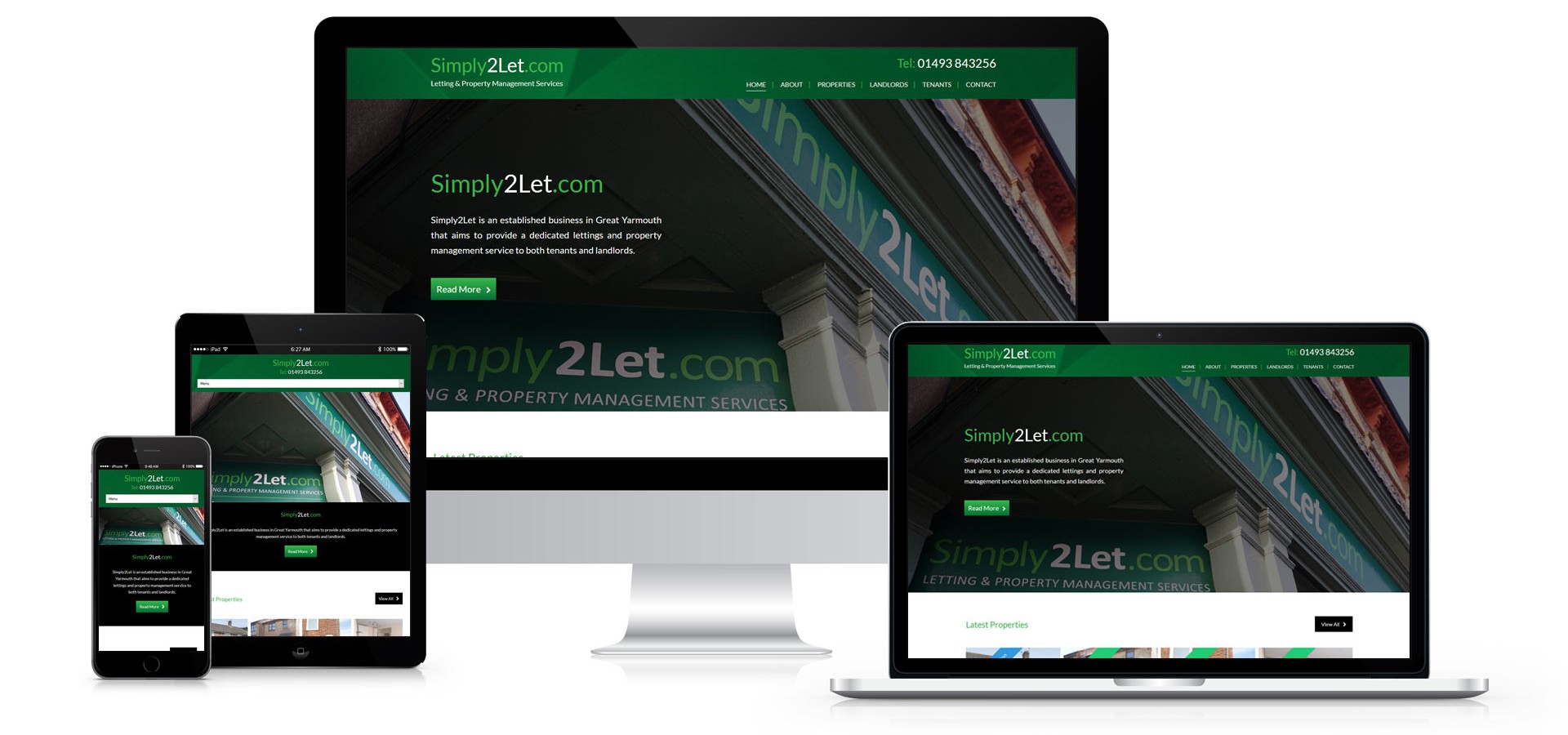 Simply 2 Let - Responsive Website Design