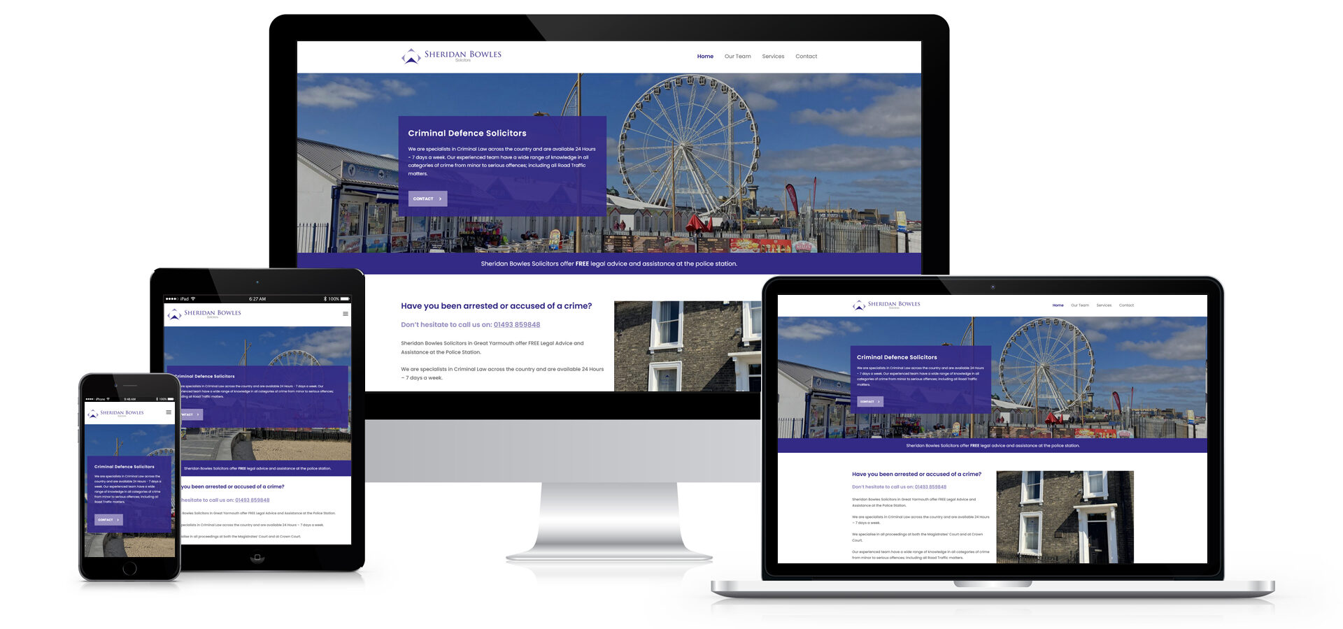 Sheridan Bowles Solicitors Website Design